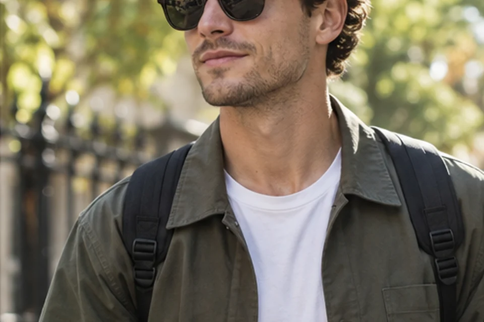 Everyday setting for sunglasses for driving and walking
